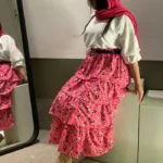 شومیز دامن صورتی