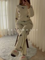 بلوز شلوار تریکو پاپیون - Image 6