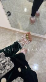 ست بلوز شلوار پینترستی مخمل یشمی - Image 3