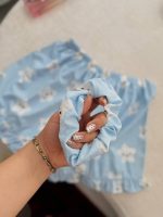 ست کراپ شورتک بوگاتی آبی ستاره - Image 5